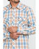 Image #4 - Wrangler Retro Men's Multi Med Plaid Long Sleeve Western Shirt , , hi-res