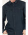Image #3 - Hawx Men's FR Plaid Print Long Sleeve Button-Down Work Shirt, Blue, hi-res