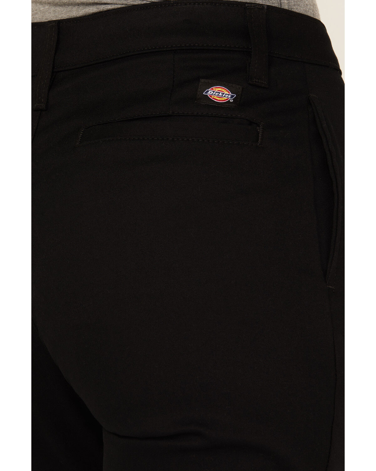 Image #4 - Dickies Women's Mid Rise Skinny Stretch Twill Work Pants, Black, hi-res