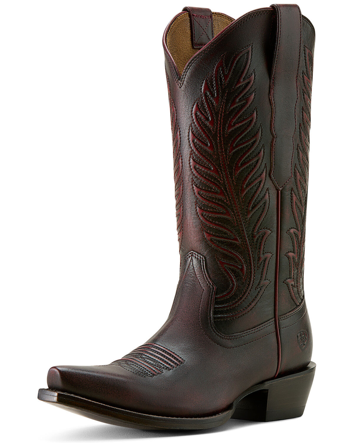 Image #3 - Ariat Women's Bowman Western Boots - Snip Toe, Black Cherry, hi-res