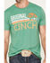 Cinch Men's Original 96 Logo Short Sleeve Graphic T-Shirt, Light Green, hi-res