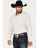 Image #1 - Moonshine Spirit Men's Ethonol Plaid Print Long Sleeve Snap Western Flannel Shirt, Cream, hi-res