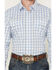 Image #3 - Wrangler Men's Plaid Print Long Sleeve Snap Stretch Western Shirt - Big, Blue, hi-res