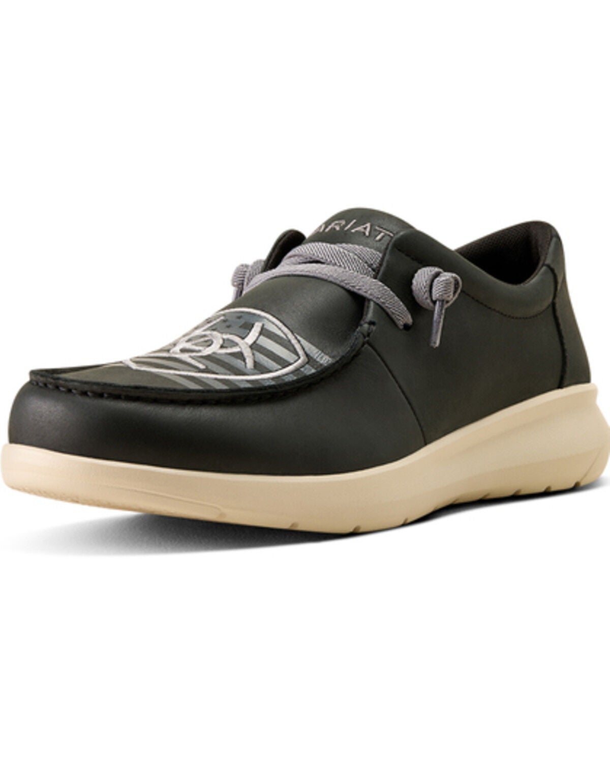 Image #1 - Ariat Men's Hilo Casual Shoes - Moc Toe, Black, hi-res