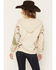 Image #4 - Blended Women's Mixed Print Zip Hoodie, Tan, hi-res