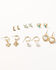 Image #1 - Shyanne Women's Boho Chic Earring Set - 6 Piece, Gold, hi-res