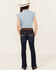 Image #1 - Shyanne Little Girls' Tulsa Dark Wash Bootcut Comfort Stretch Denim Riding Jeans, Dark Wash, hi-res
