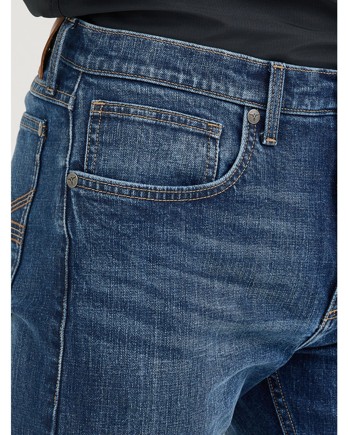 Image #4 - Wrangler 20X Men's 44MWX Pepperstone Dark Wash Slim Straight Stretch Denim Jeans, Dark Wash, hi-res