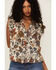 Revel Women's Floral Blouse, Natural, hi-res