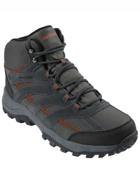 Image #1 - Northside Men's Gresham Waterproof Hiking Boots - Soft Toe, Charcoal, hi-res
