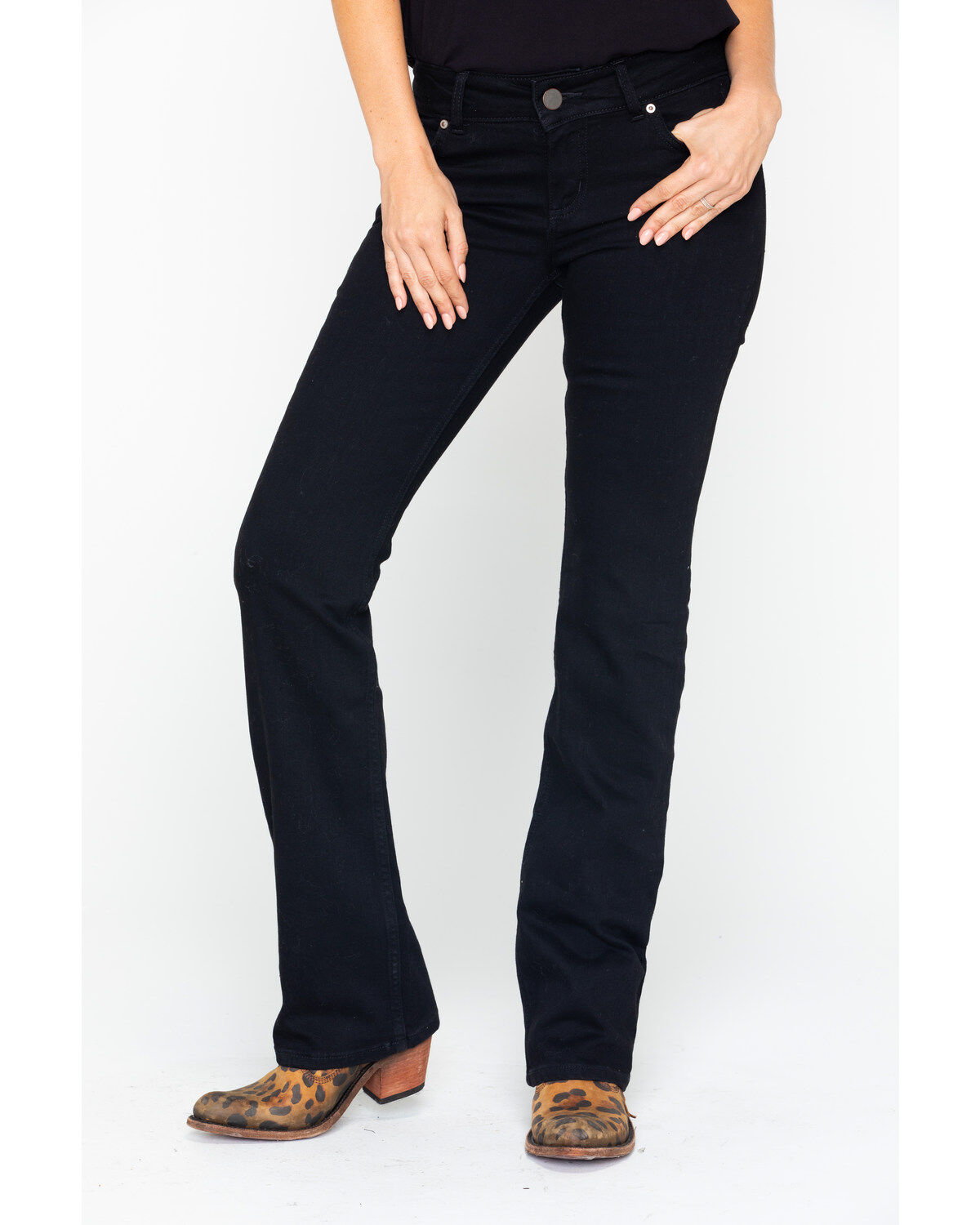 Black Mid-Rise Bootcut Jeans | Boot Barn