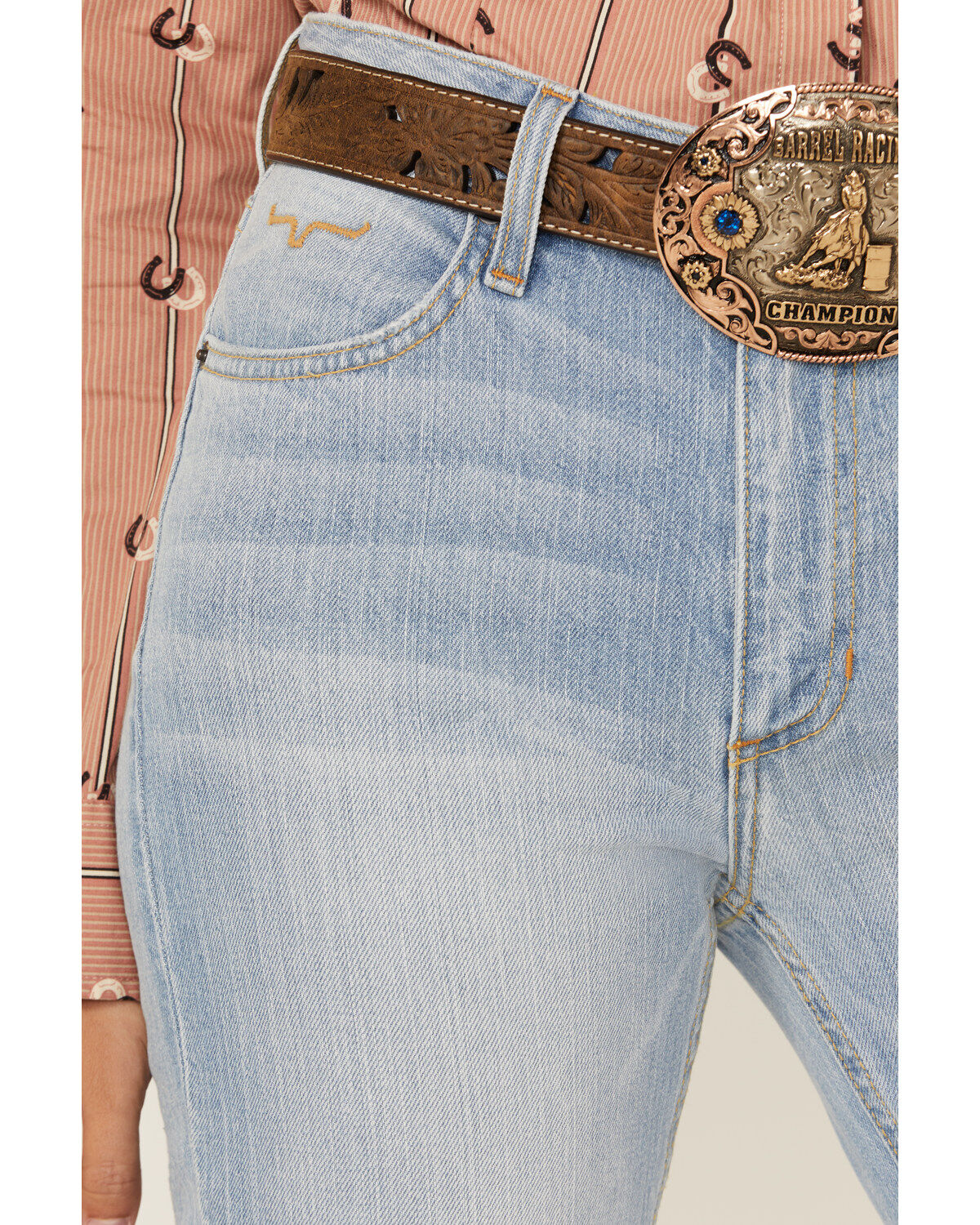 Image #2 - Kimes Ranch Women's Jennifer Light Wash High Rise Trouser Jeans, Light Wash, hi-res
