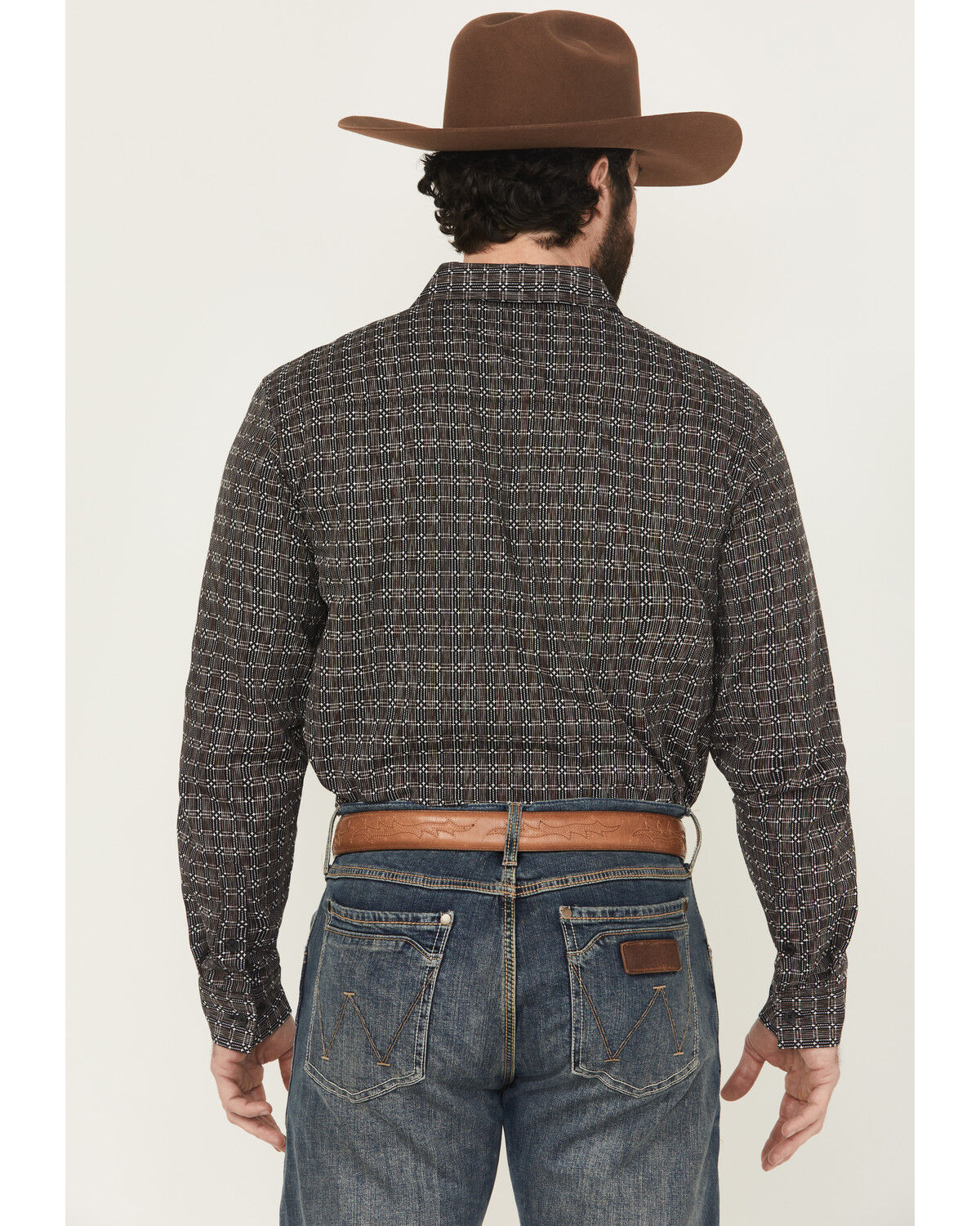 Product Name:  Gibson Trading Co Men's Bug Out Plaid Print Long Sleeve Button-Down Stretch Western Shirt - Tall