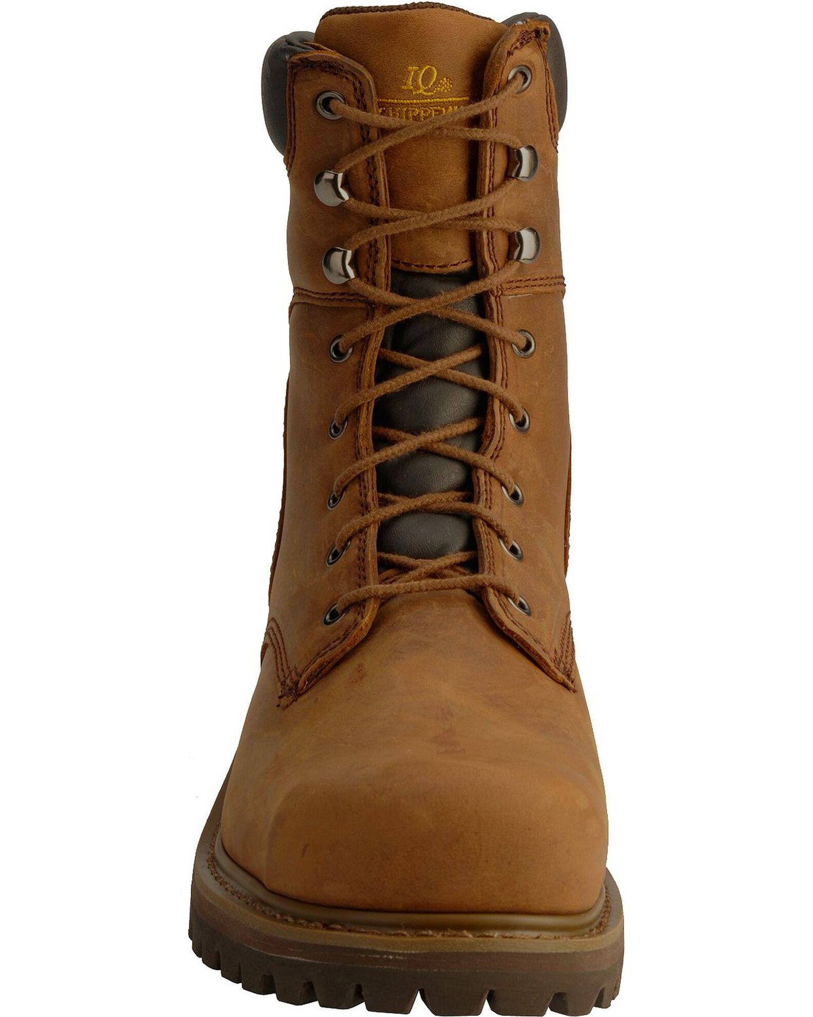Image #4 - Chippewa Men's Steel Toe Logger Work Boots, Bark, hi-res