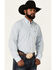 Ariat Men's Wrinkle Free Yair Small Plaid Long Sleeve Button Down Western Shirt , Blue, hi-res