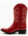 Image #3 - Shyanne Girls' Little Lucille Western Boots - Snip Toe, Red, hi-res