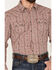 Cody James Men's Traverse Southwestern Print Snap Western Shirt , Red, hi-res