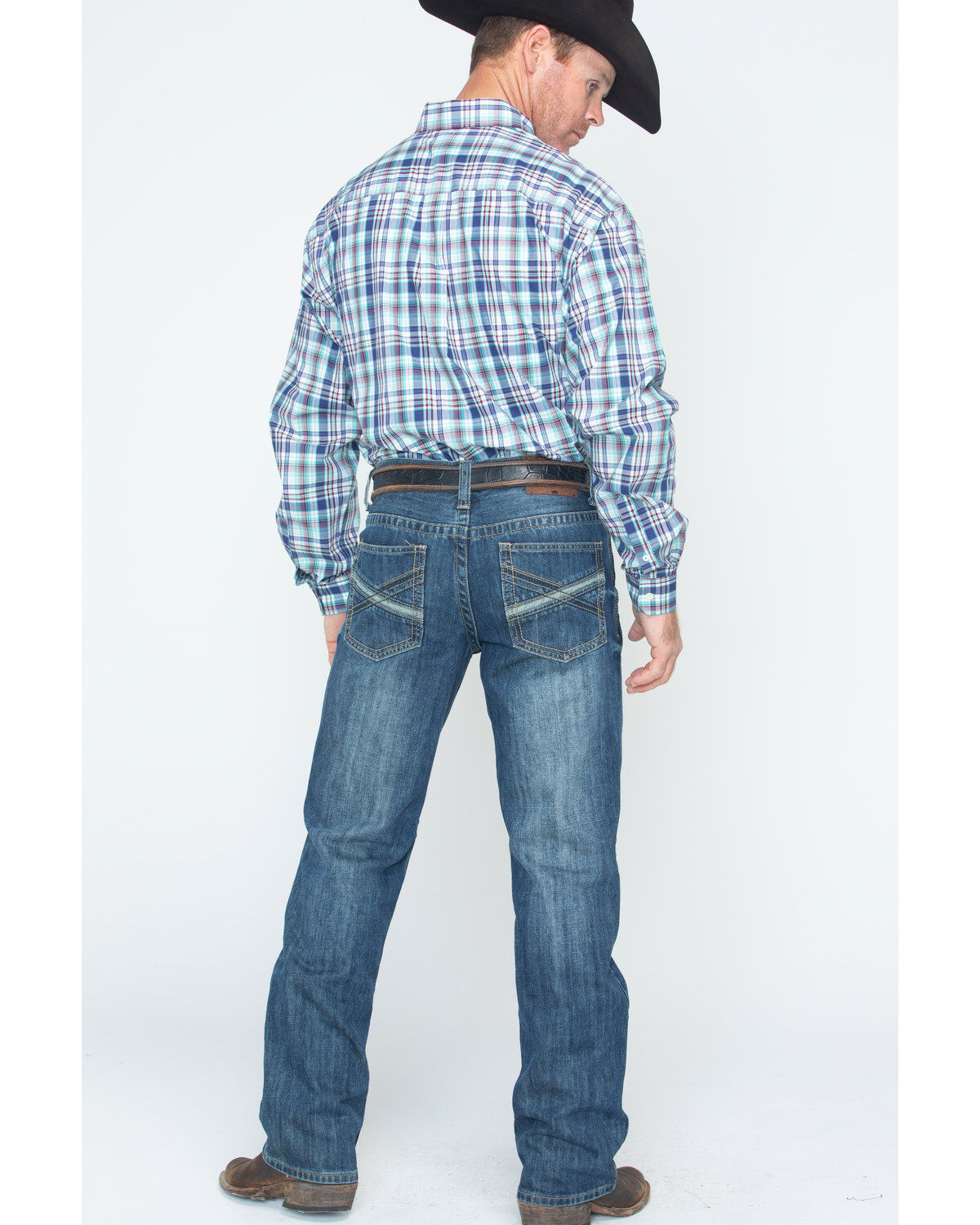 Image #6 - Cody James Men's Brazos Wash Wyatt Slim Bootcut Denim Jeans, , hi-res