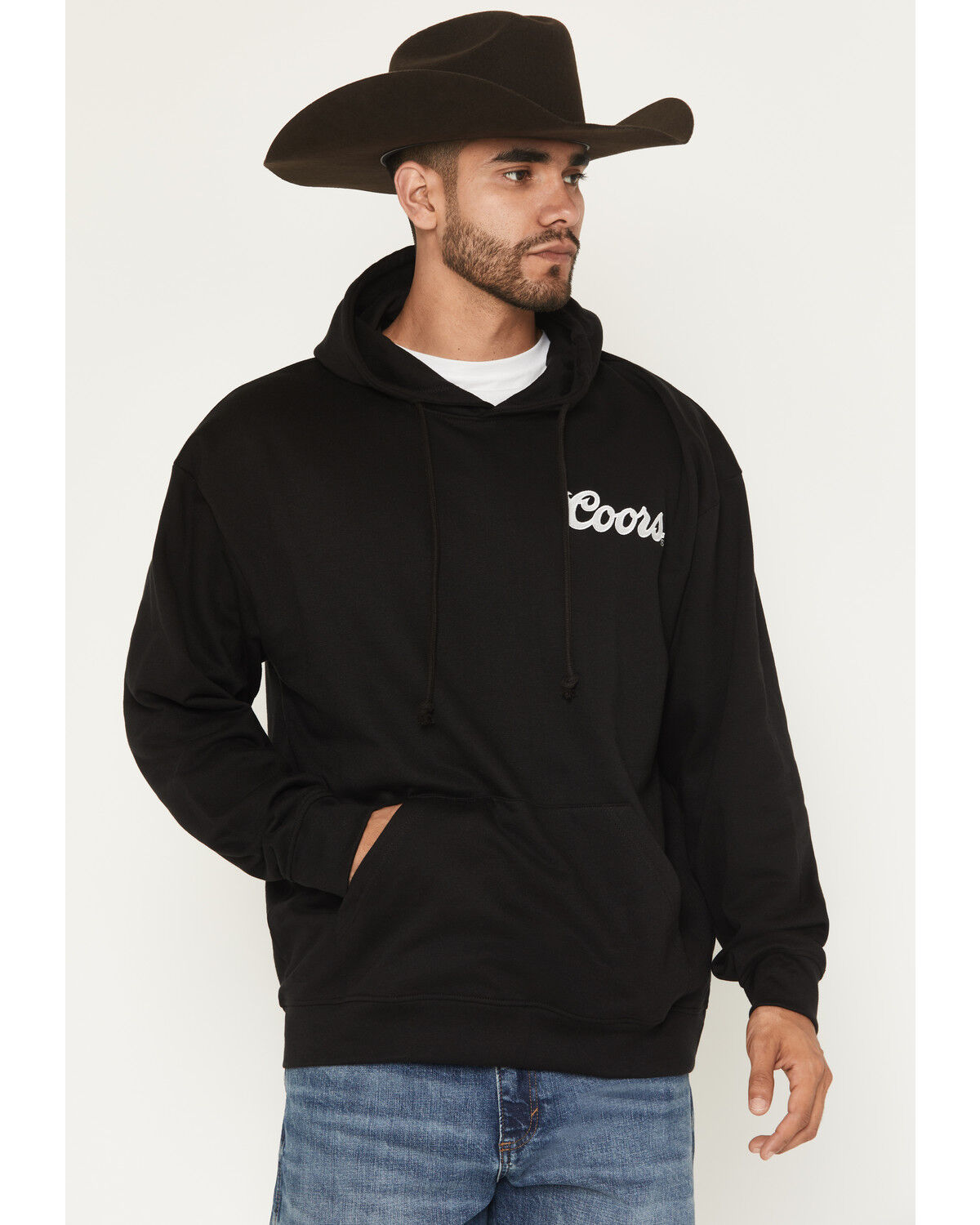 Coors Men's Riders Logo Embroidered Hooded Sweatshirt