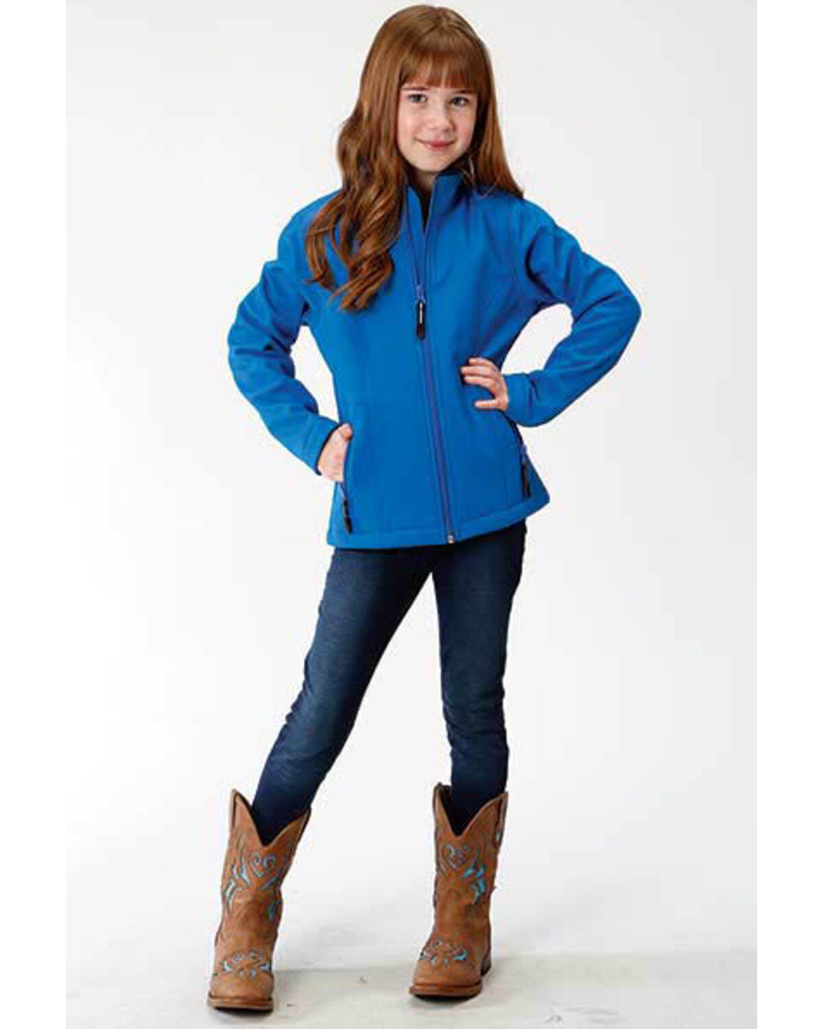 Image #3 - Roper Girls' Fleece Softshell Jacket, , hi-res
