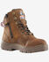 Image #1 - Steel Blue Women's 6" Southern Cross Zip Waterproof Work Boots - Steel Toe, Brown, hi-res