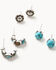 Image #4 - Idyllwind Women's Crescent Threader Earring Set - 5 Piece, Silver, hi-res