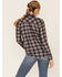 Image #3 - Wild Moss Women's Plaid Boyfriend Long Sleeve Flannel Shirt , , hi-res