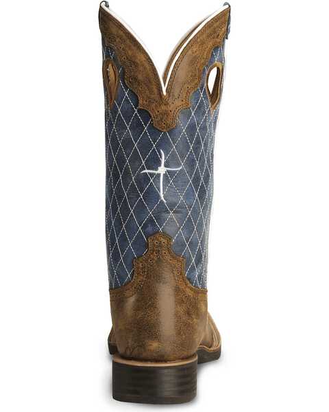 Image #7 - Twisted X Men's Distressed Ruff Stock Western Boots - Broad Square Toe, Distressed, hi-res