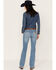 Image #1 - Wrangler Retro Women's Mid Rise Medium Wash Paige Bootcut Jeans, Medium Wash, hi-res