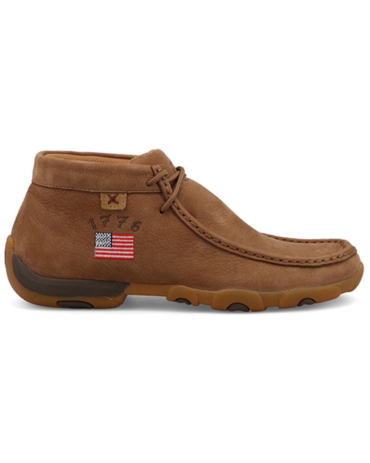 Image #2 - Twisted X Women's Chukka Driving Mocs, Camel, hi-res