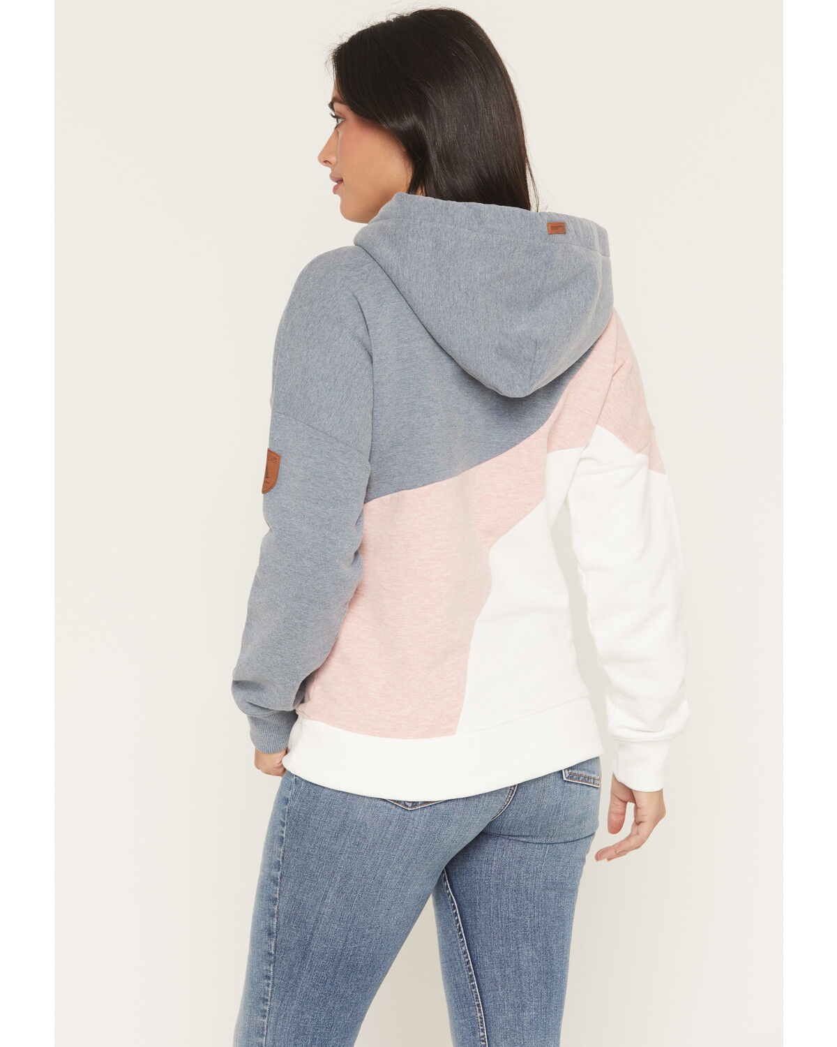 Image #4 - Wanakome Women's Ariel Color Block Hoodie, Pink, hi-res