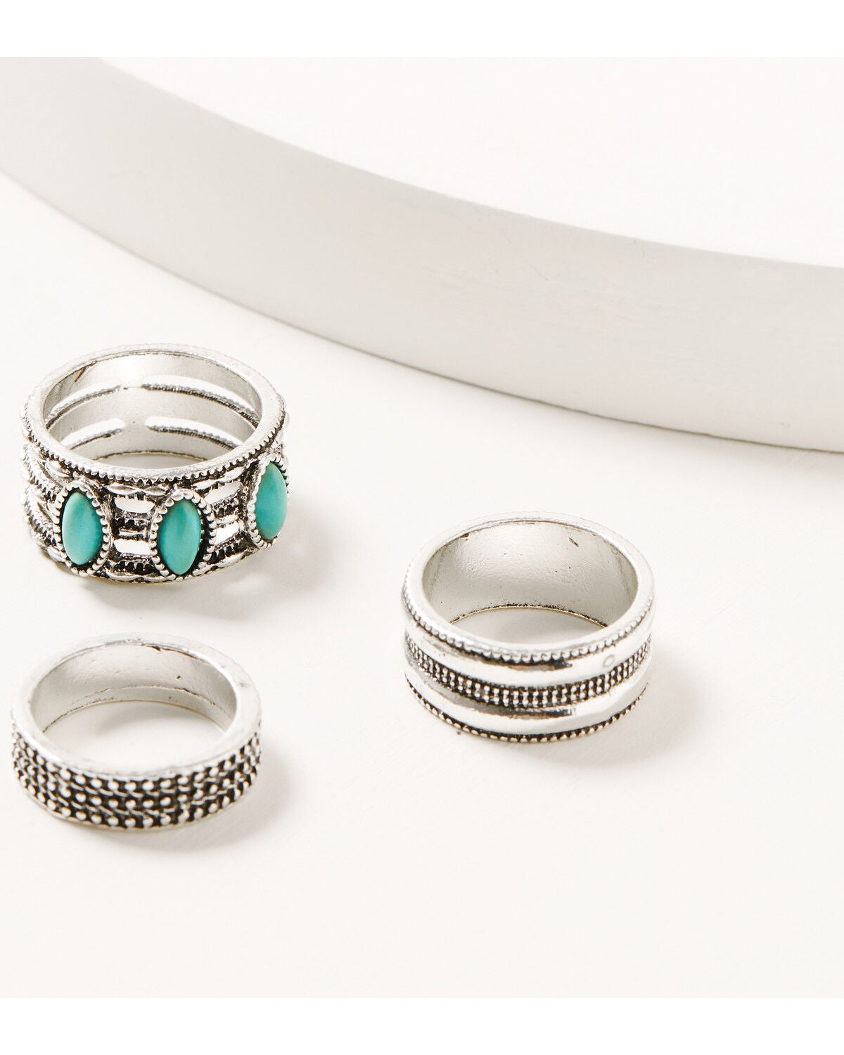 Shyanne Women's Stacked Ring Set - 3 Piece, Multi, hi-res