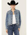 Image #1 - Idyllwind Women's Embellished Denim Trucker Jacket, Medium Wash, hi-res