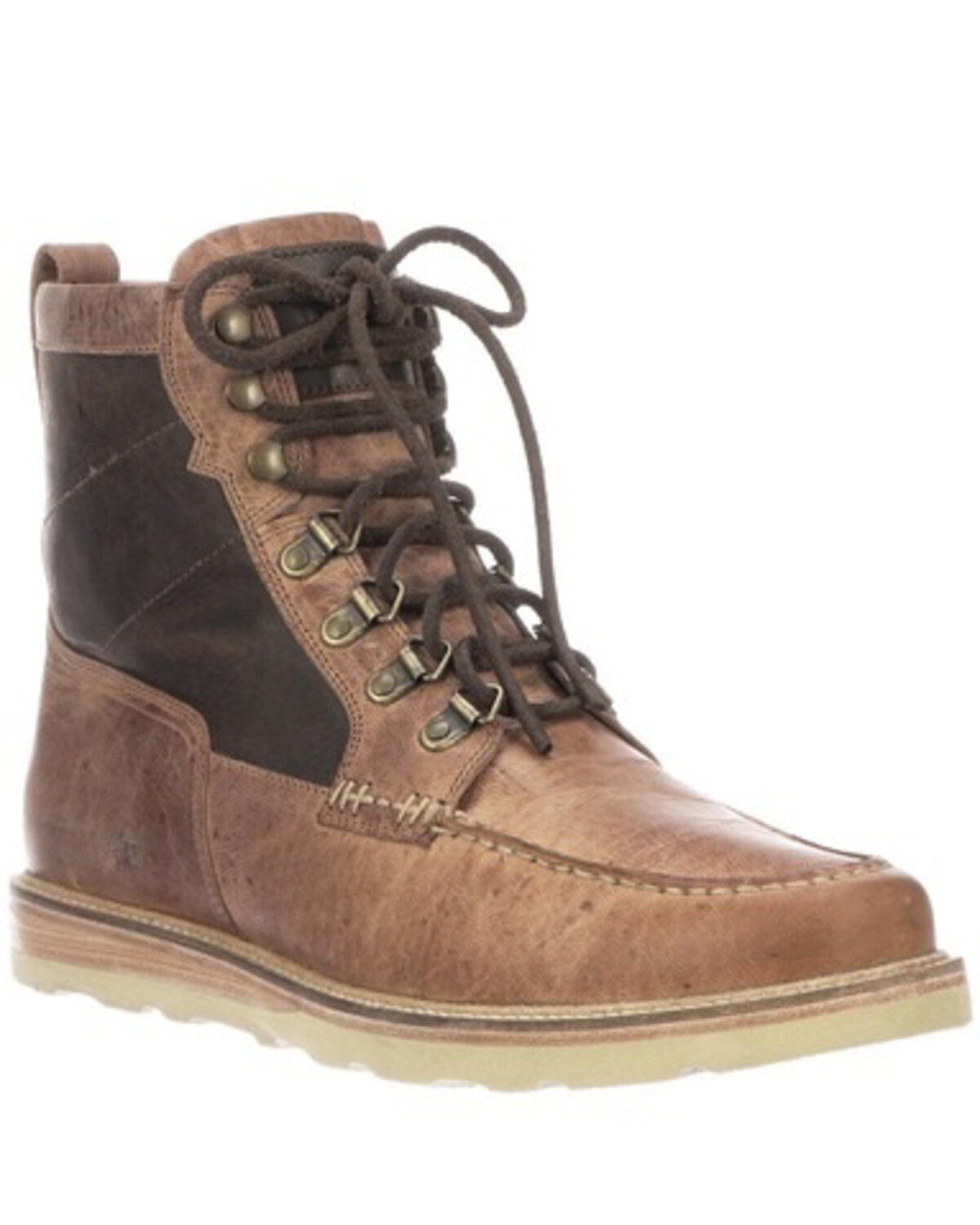Image #1 - Lucchese Men's Lace-Up Range Boot - Moc Toe, , hi-res