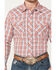 Image #2 - Wrangler Men's Plaid Print Long Sleeve Pearl Snap Western Shirt, , hi-res