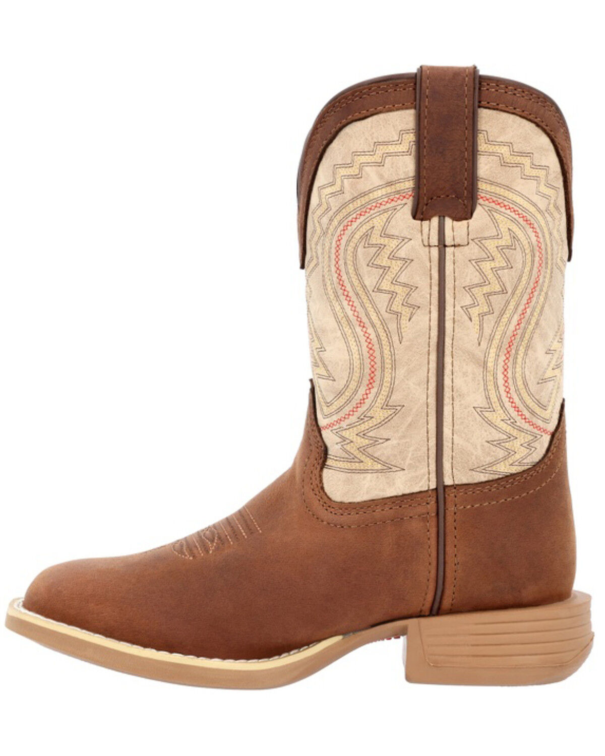 Image #3 - Durango Boys' Lil' Rebel Pro™ Western Boots - Broad Square Toe, Coffee, hi-res