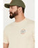 Brixton Men's Oath V Short Sleeve Graphic T-Shirt, Cream, hi-res