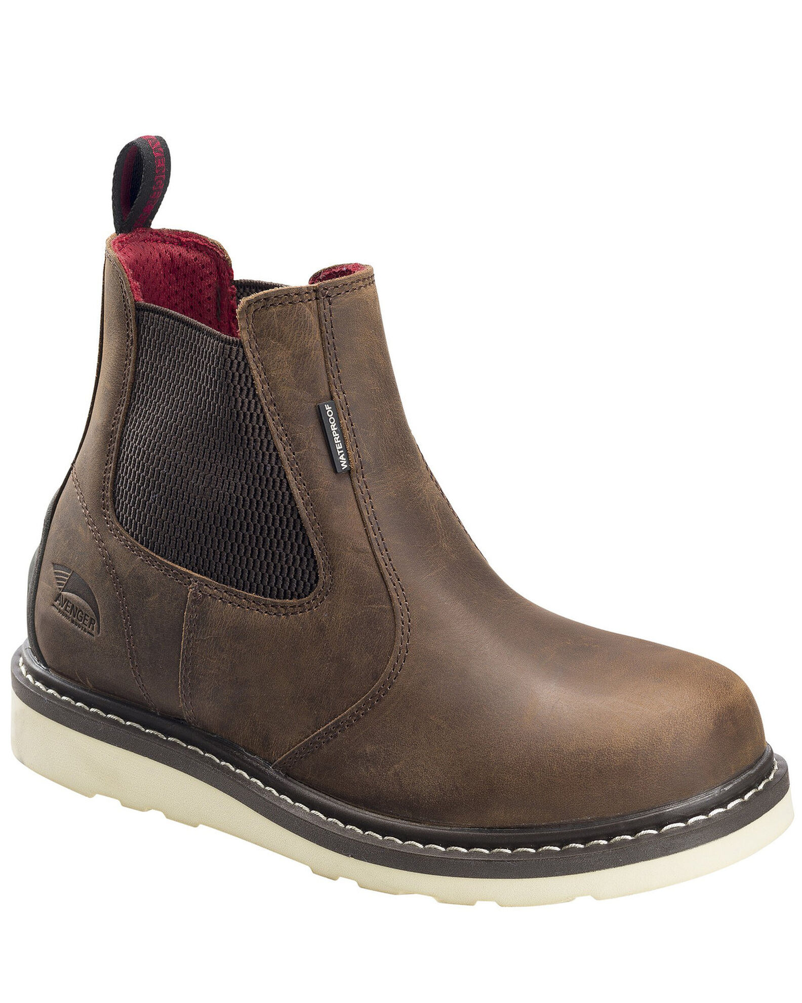 Ledig på vegne af Opera Avenger Men's Waterproof Wedge Chelsea Work Boots - Soft Toe | Boot Barn