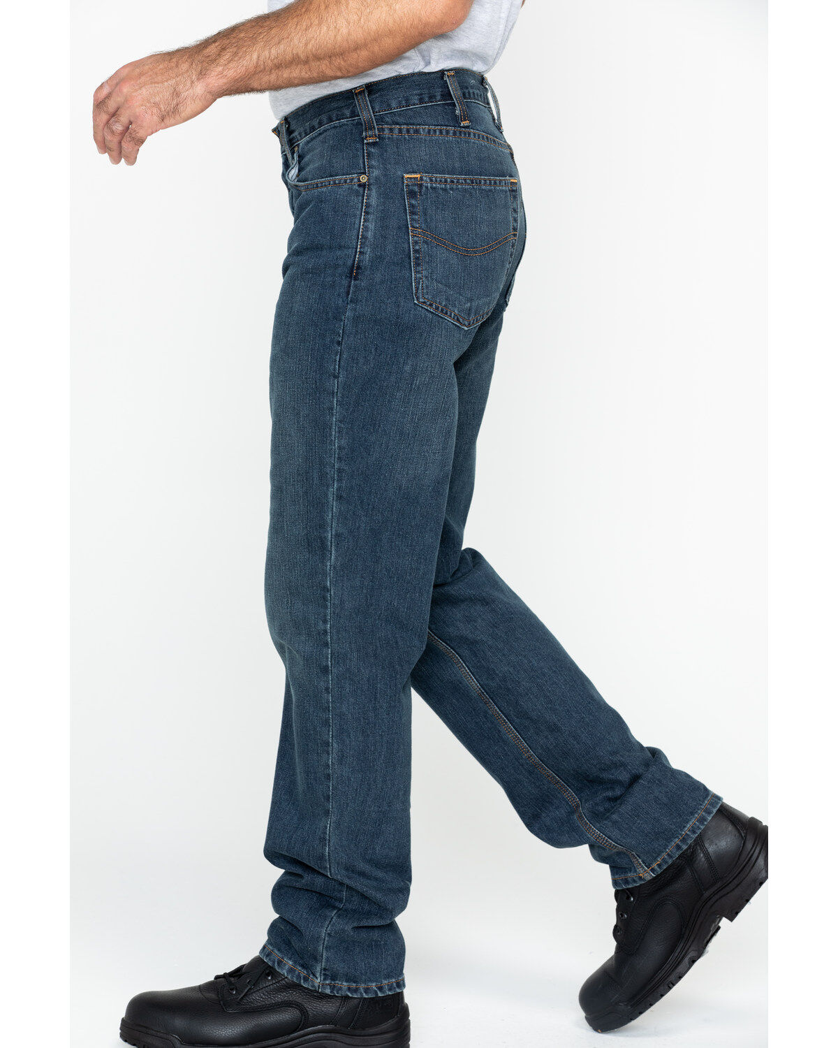 Image #4 - Carhartt Workwear Men's Relaxed Fit Holter Jeans, Dark Stone, hi-res