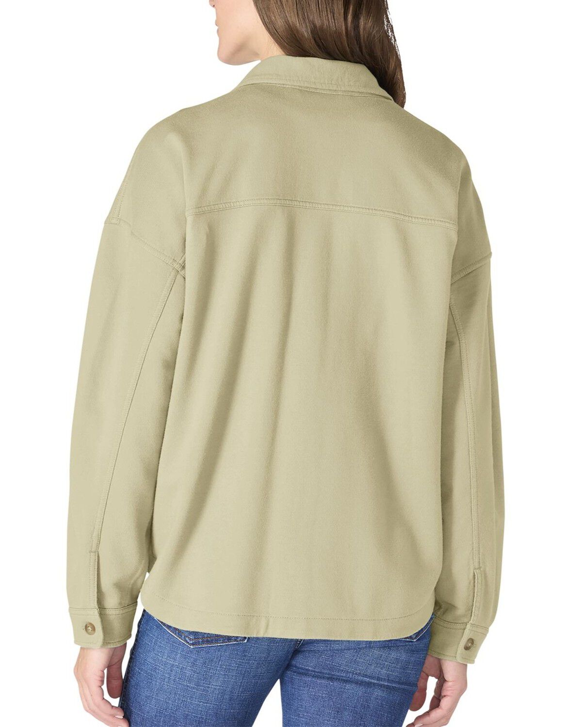Image #2 - Carhartt Women's Durham Knit Long Sleeve Overshirt, Light Green, hi-res