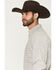 Image #2 - Cody James Men's Rhett Micro Paisley Print Long Sleeve Button-Down Stretch Western Shirt, White, hi-res