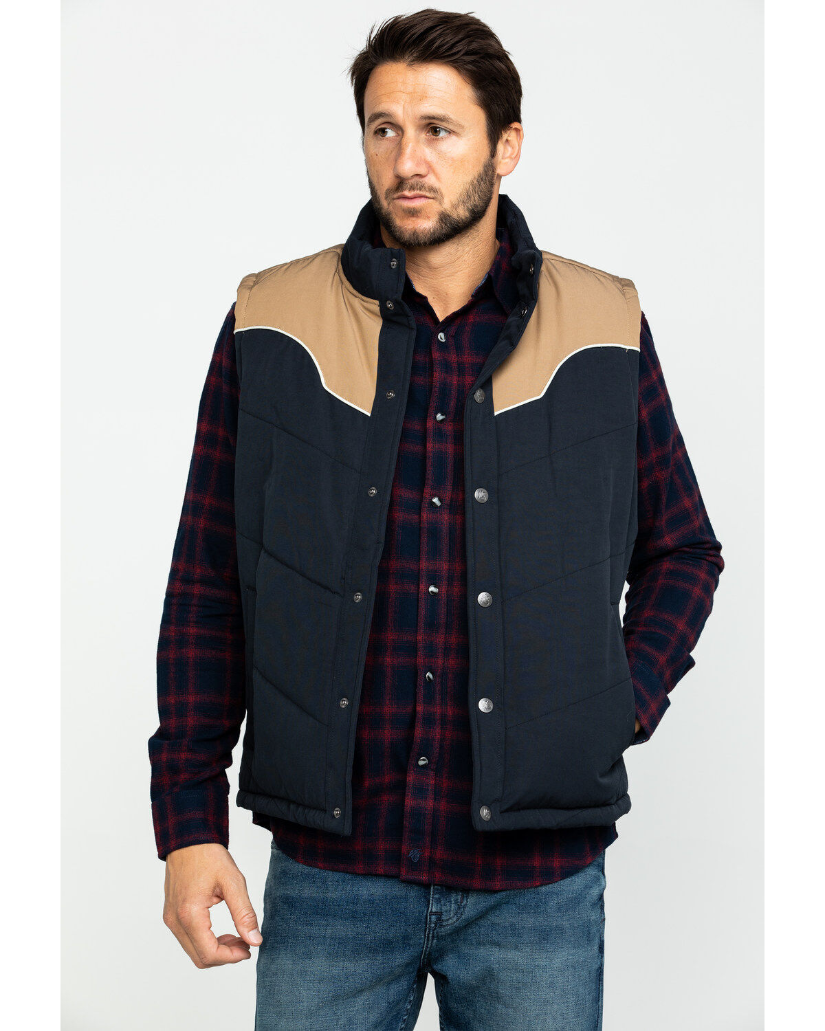 Image #1 - Moonshine Spirit Men's Gold Digger Puffer Vest, , hi-res