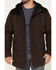 Brothers & Sons Men's Waxed Canvas Cruiser Hooded Jacket, Dark Brown, hi-res