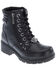 Image #1 - Harley Davidson Women's Inman Hills Moto Boots - Round Toe, Black, hi-res