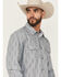 Image #2 - Gibson Trading Co Men's Ride The Wind Medallion Print Long Sleeve Snap Stretch Western Shirt, Light Blue, hi-res