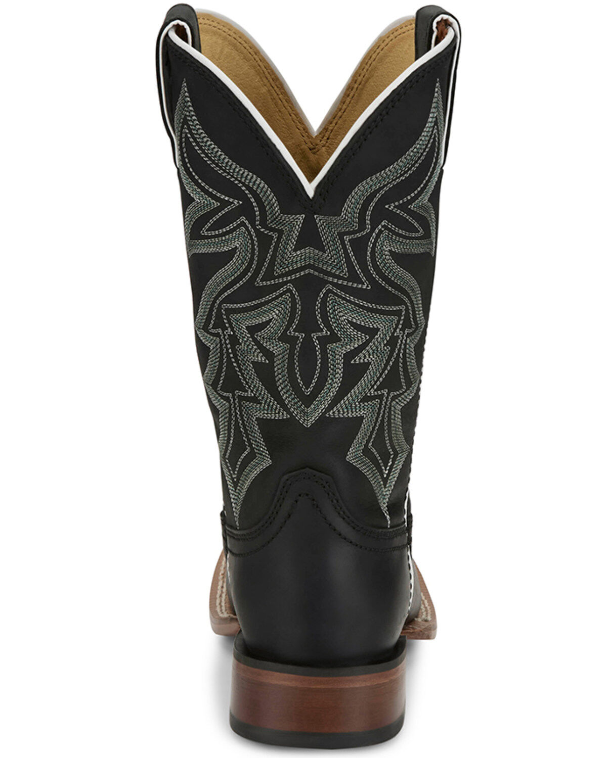 Image #5 - Justin Women's Miss Elle Western Boots - Broad Square Toe, Black, hi-res