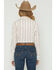 Image #4 - Wrangler Retro Women's Boot Barn Exclusive Striped Long Sleeve Pearl Snap Flannel Shirt, Multi, hi-res