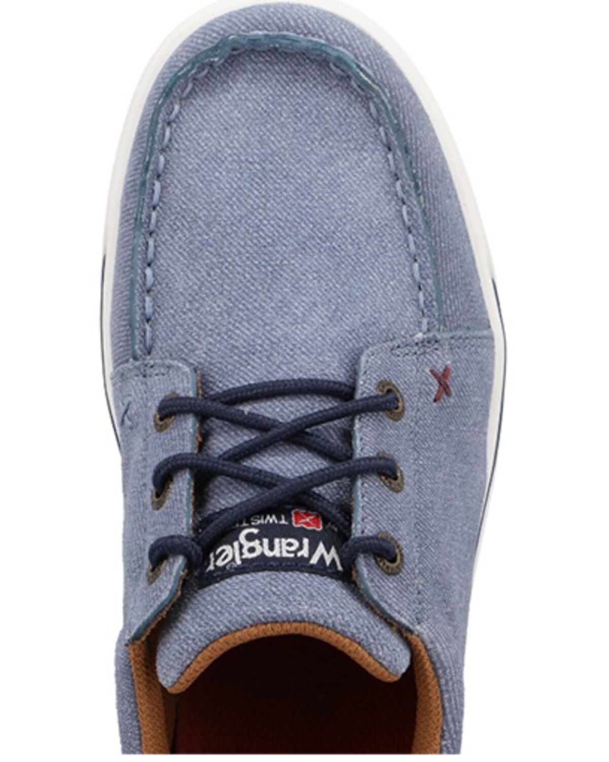 Image #6 - Twisted X Wrangler Women's Kicks Casual Shoes - Moc Toe, Blue, hi-res
