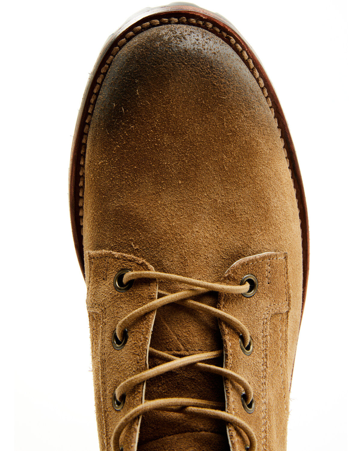 Image #6 - Brothers and Sons Men's Countryman Suede Casual Boots - Round Toe, Tan, hi-res