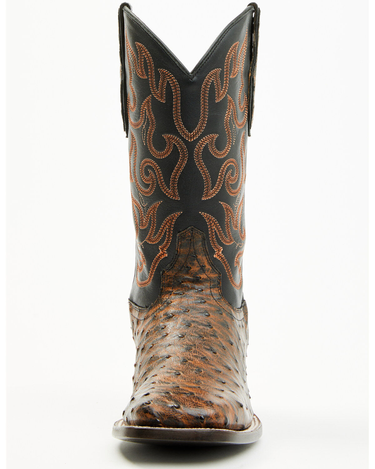 Image #4 - Cody James Men's Exotic Full Quill Ostrich Western Boots - Broad Square Toe, Brandy Brown, hi-res